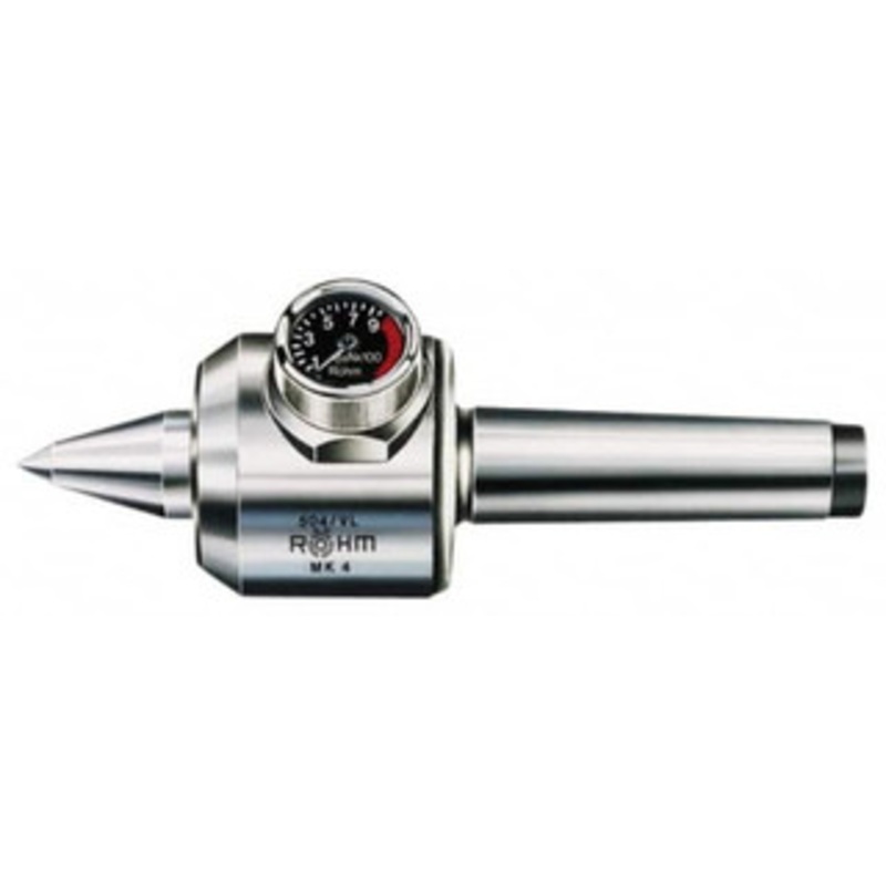 Rohm MT4 Taper Shank, 2.83 Head Diam 1,980 Lb Capacity Live Center 3 Head Length, 1.26 Point Diam, 2.09 Point Len, 1,760 Lb Max Workpc, 9.45 OAL, Long Point 222325 – 08623779