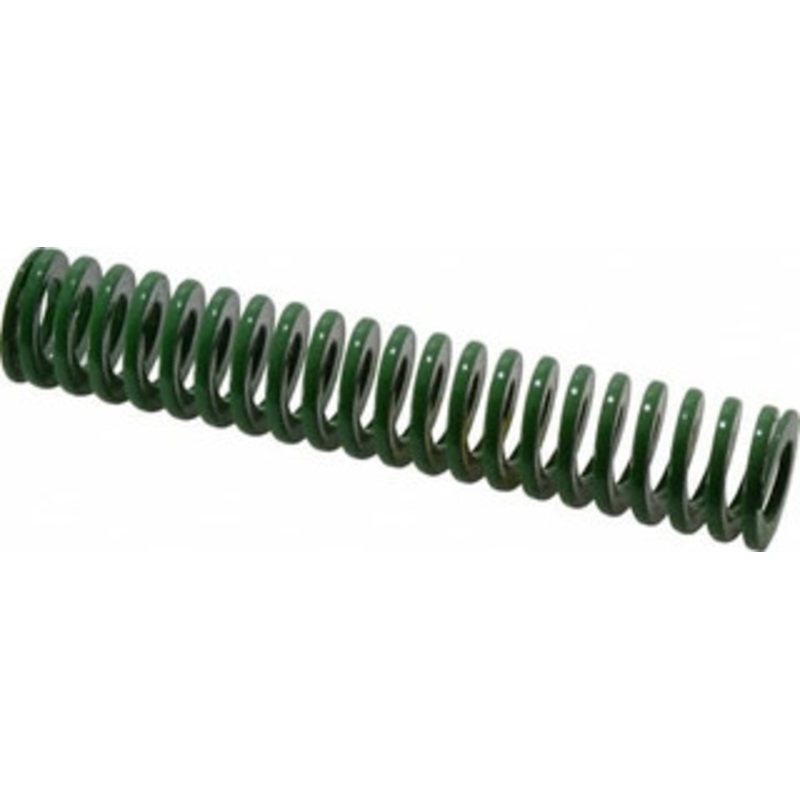 Danly 3/4 Hole Diam, 3/8 Rod Diam, 4 Free Length, Green Die Spring 6.8 Lb Max Deflection, 1.61 Max Deflection, Light Duty, Chromium Vanadium Steel 9-1216-11 – 76010693