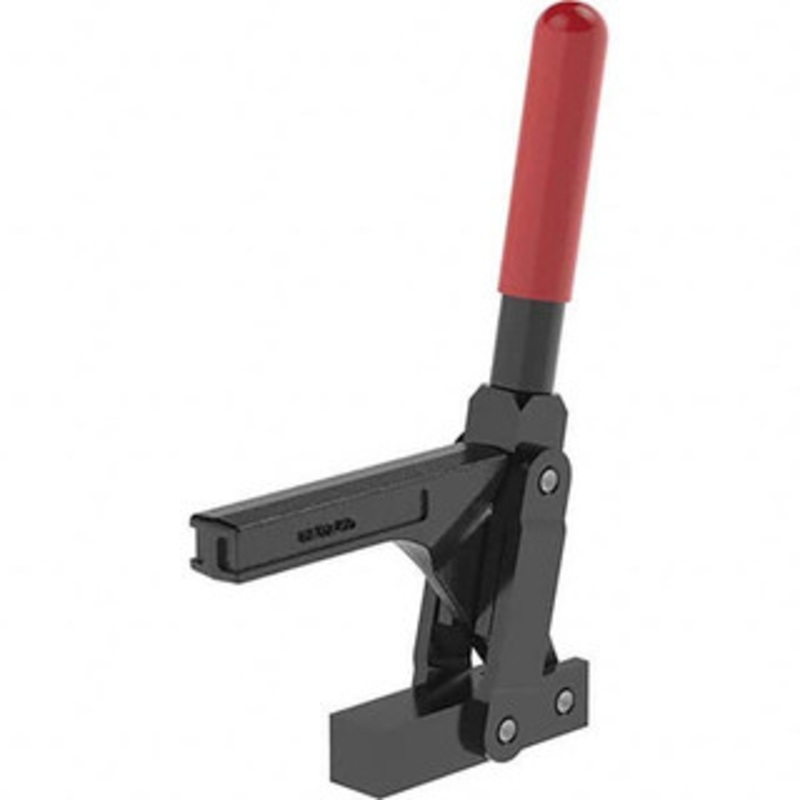 Destaco 697 Lb Holding Capacity, Vertical Handle, Manual Hold Down Toggle Clamp 159 Handle Movement, 89 Bar Opening, Solid Bar, Solid Base, Oxide Finish, Forged Alloy Steel 5105-B – 44004075