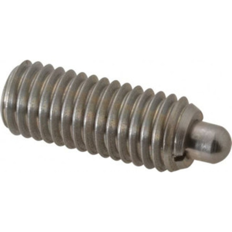 Gibraltar 1/2-13, 1-1/4 Thread Length, 1/4 Plunger Projection, Stainless Steel Threaded Spring Plunger 1/4 Max Plunger Diam, 1-1/4 Plunger Length, 2.7 Lb Init End Force, 9.3 Lb Final End Force, 0.1562 Hex SSW10-8A-G – 06694996