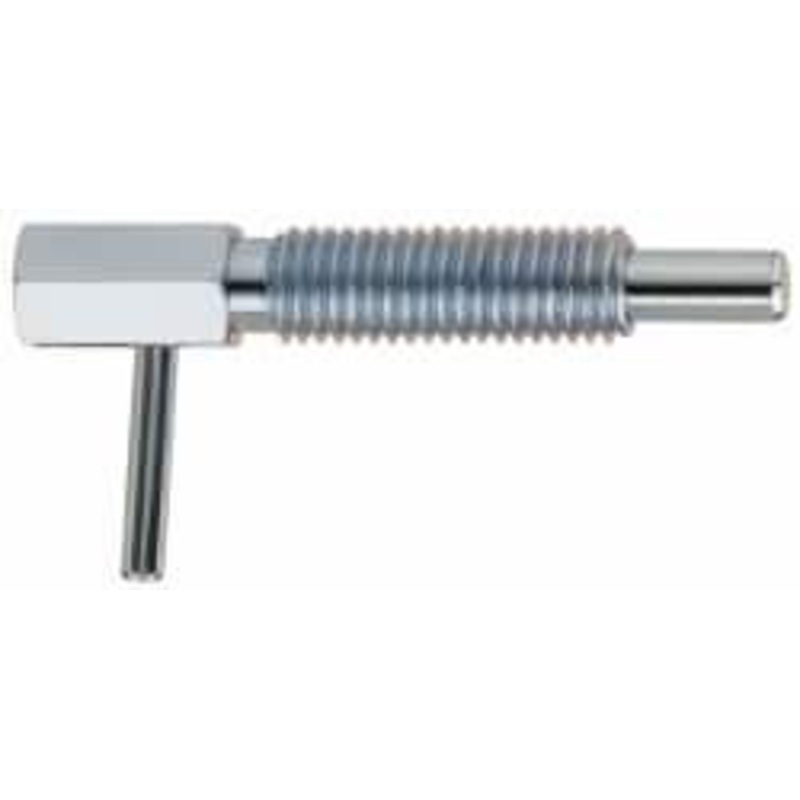 Gibraltar M10x1.5, 1.17 Thread Length, 6mm Plunger Diam, 3.3 N Init to 16.7 N Final End Force, Steel Locking L Handle Plunger 51mm Body Length, 33mm Length Under Head, 14mm Plunger Projection MLL-3-G – 64168495
