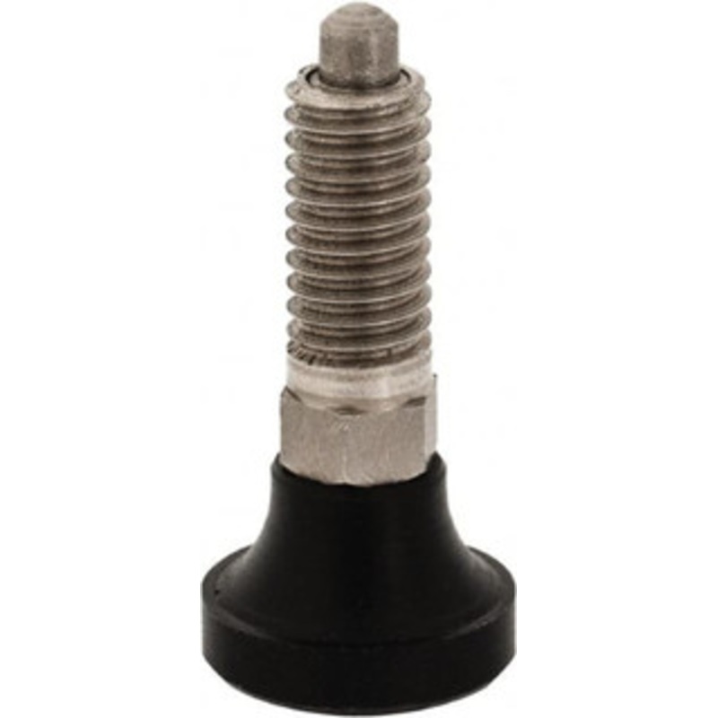 Gibraltar M6x1.0, 13mm Thread Length, 0.118 Max Plunger Diam, 0.11 Lb Init to 0.34 Lb Final End Force, Knob Handle Plunger Delrin Knob, 0.63 Body Length, 1/2 Length Under Head/Shoulder, 0.118 Plunger Projection MSDKN25-G – 40074536