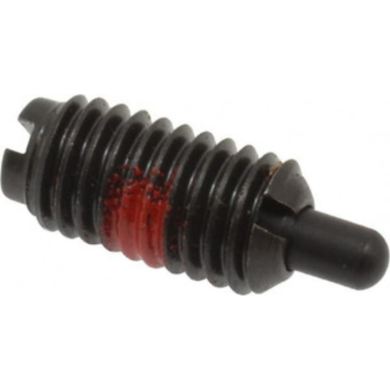 Jergens M8 x 1.25, 16mm Thread Length, 5mm Plunger Projection, Steel Threaded Spring Plunger 3.43mm Max Plunger Diam, 16mm Plunger Length, 0.23 Kg Init End Force, 4.54 Kg Final End Force 26773 – 82507088