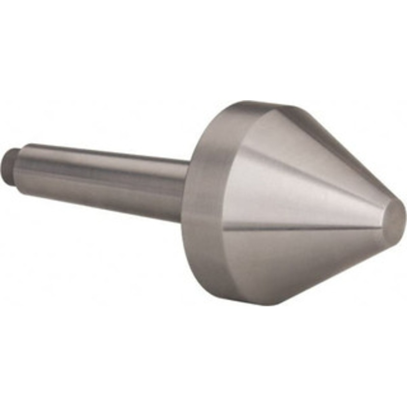 Riten 2-1/8 Head Diam, Hardened Tool Steel Bull Nose Point Solid Dead Center 2MT Morse Taper, 2-1/8 Point Diam, 1.4 Point Length 66502 – 99161176