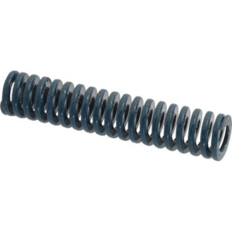 Danly 3/4 Hole Diam, 3/8 Rod Diam, 3-1/2 Free Length, Blue Die Spring 12.2 Lb Max Deflection, 1.31 Max Deflection, Medium Duty, Chromium Vanadium Steel 9-1214-21 – 76012681
