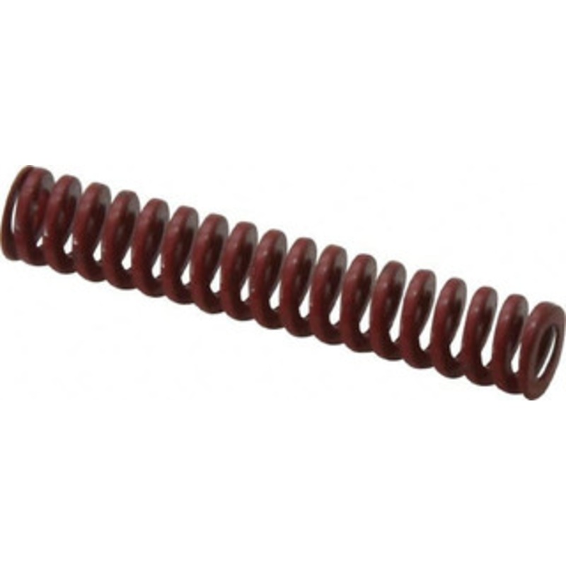 Danly 3/8 Hole Diam, 3/16 Rod Diam, 2 Free Length, Red Die Spring 6.8 Lb Max Deflection, 0.6 Max Deflection, Heavy Duty, Chromium Vanadium Steel 9-0608-26 – 76014059