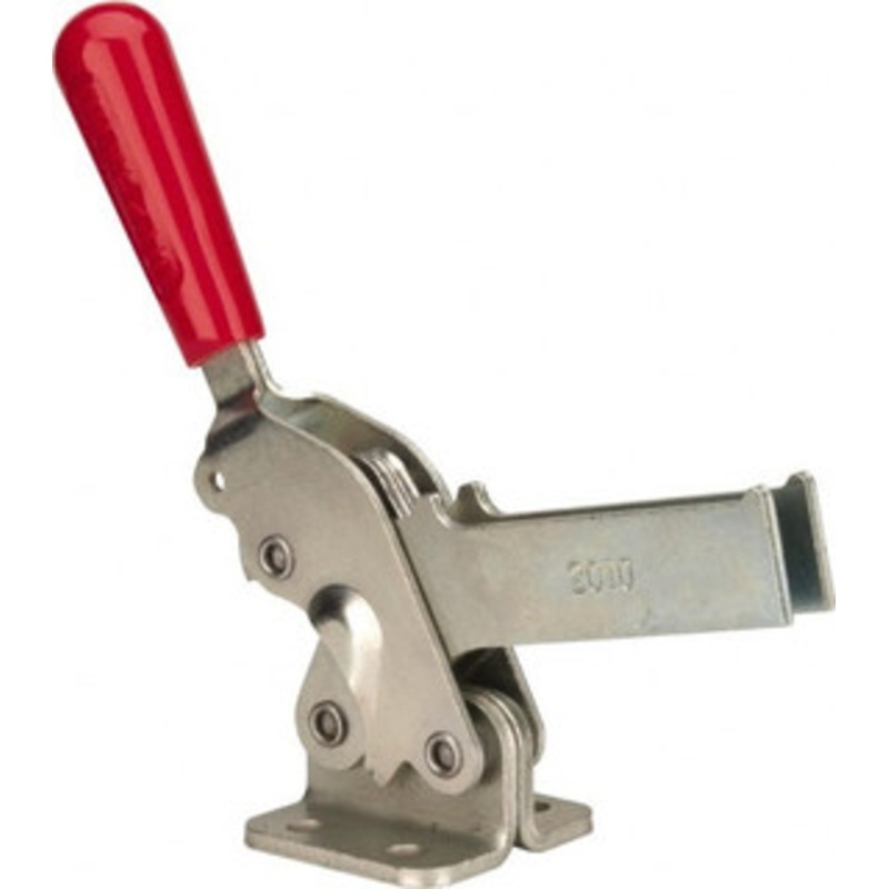 Destaco 1,400 Lb Holding Capacity, Vertical Handle, Manual Hold Down Toggle Clamp 66 Handle Movement, 78 Bar Opening, U-Bar, Flanged Base, Electro-Plated Zinc, Carbon Steel 2010-U – 65189722