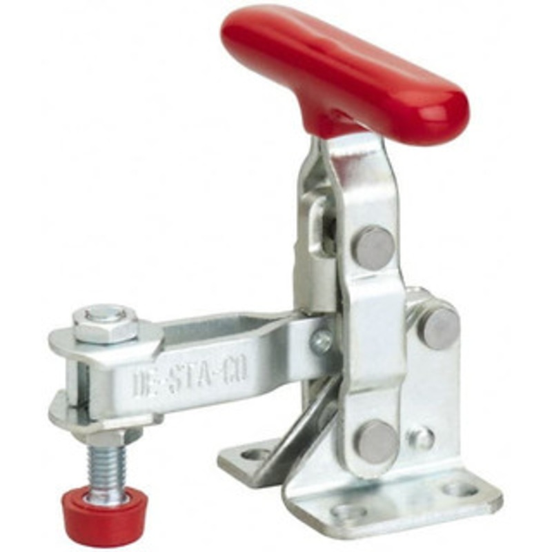 Destaco 100 Lb Holding Capacity, Vertical Handle, Manual Hold Down Toggle Clamp 55 Handle Movement, 100 Bar Opening, U-Bar, Flanged Base, Electro-Plated Zinc, Carbon Steel 201-TU – 76988153