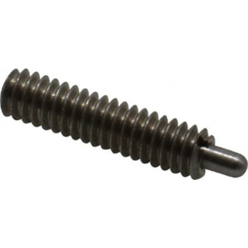 Gibraltar 1/4-20, 1 Thread Length, 3/16 Plunger Projection, Stainless Steel Threaded Spring Plunger 0.118 Max Plunger Diam, 1 Plunger Length, 1 Lb Init End Force, 4 Lb Final End Force, 0.0781 Hex SSW10-4A-G – 06694855