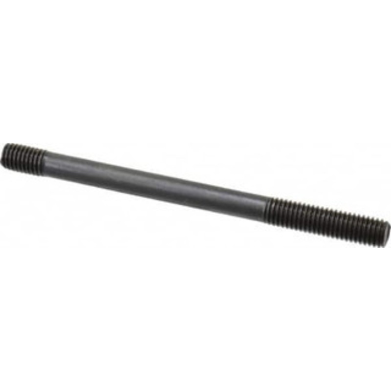 Gibraltar M8x1.25 110mm OAL Unequal Double Threaded Stud Carbon Steel, Black Oxide Finish, 31mm Long Thread Length, 12mm Short Thread Length, Metric 60355G – 86777372