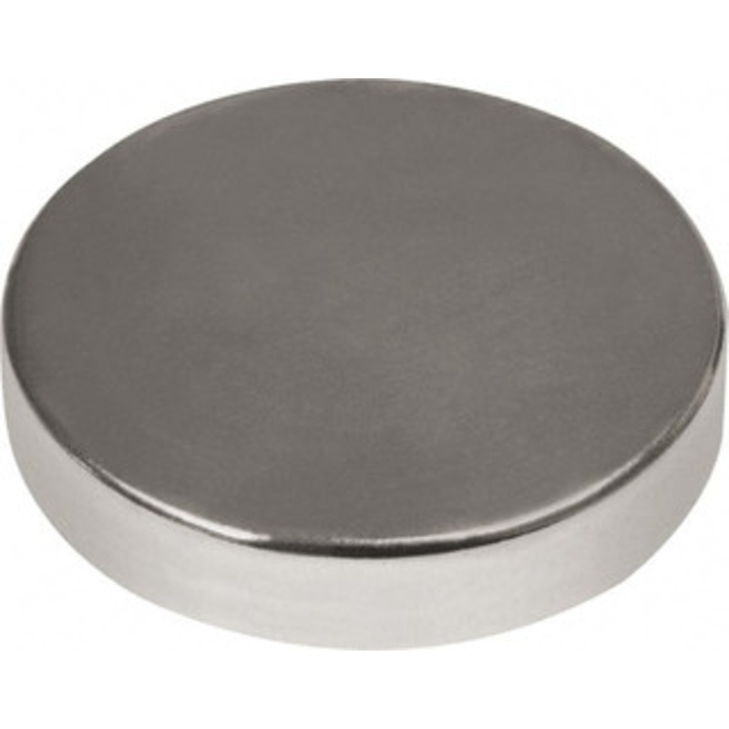 Mag-Mate 3/4 Diam x 1/8 High Neodymium Rare Earth Magnet 18 Lb Max Capacity, 180F Max, Nickel Plated CMP7512P1N42 – 39158480