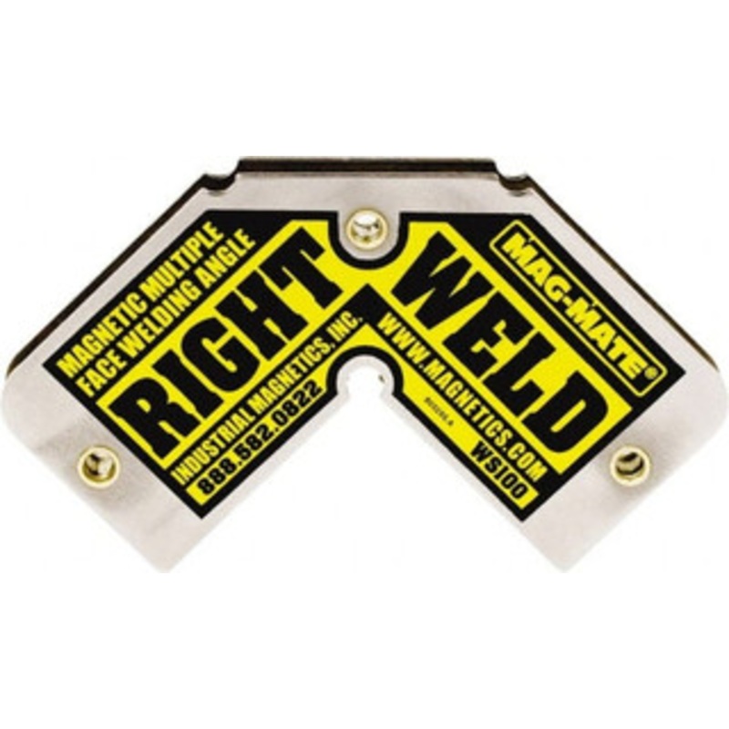 Mag-Mate 4-3/4 Wide x 9/16 Deep x 2-3/4 High Ceramic Magnetic Welding & Fabrication Square 40 Lb Average Pull Force WS100 – 51625747