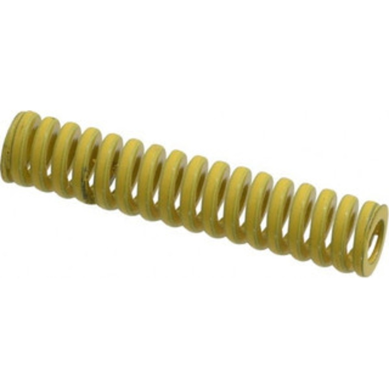Danly 3/8 Hole Diam, 3/16 Rod Diam, 1-3/4 Free Length, Yellow Die Spring 10.1 Lb Max Deflection, 0.43 Max Deflection, Extra Heavy Duty, Chromium Vanadium Steel 9-0607-36 – 76016047