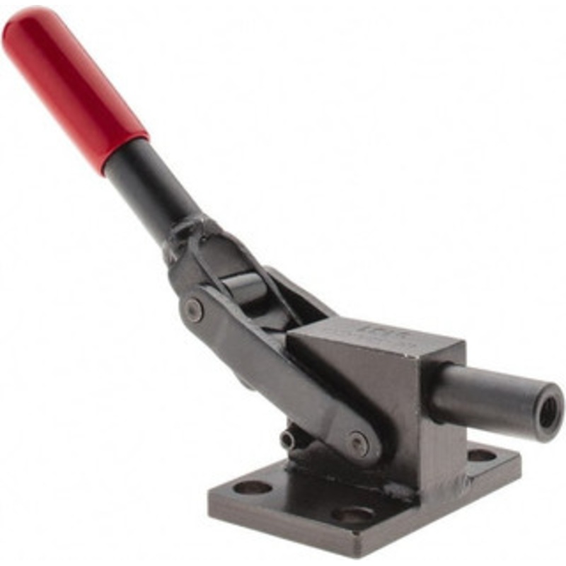 Destaco 2,499.88 Lb Load Capacity, Flanged Base, Carbon Steel, Standard Straight Line Action Clamp 4 Mounting Holes, 0.34 Mounting Hole Diam, 0.51 Plunger Diam, Straight Handle 5131 – 44001642