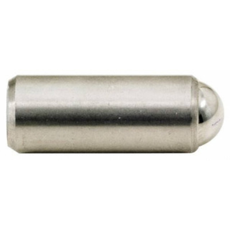 Gibraltar 0.44 Body Length x 3/16 Body Diam, 2 Lb Init to 5 Lb Final End Force, Stainless Steel Press Fit Ball Plunger 5/32 Ball Diam, 0.058 Max Ball Reach, +0.0010, +0.0020 Tolerance 10608SS – 60931763