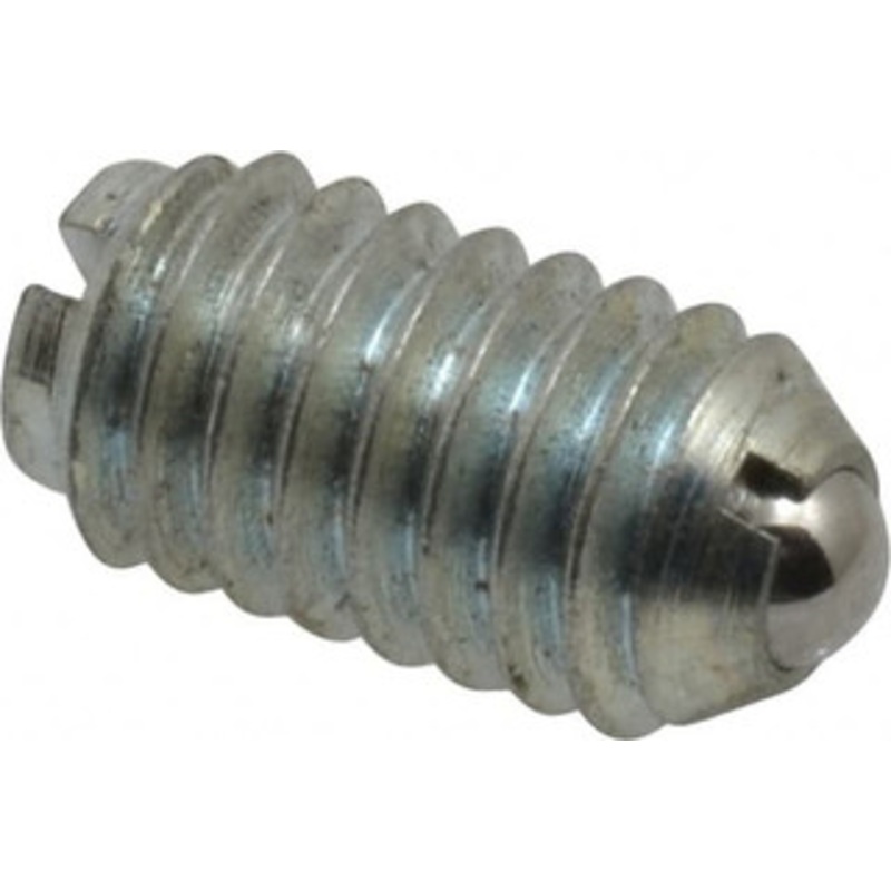 Gibraltar 5/16-18, 0.156 Ball Diam, 37/64 Body Length, 0.04 Max Ball Reach, Threaded Ball Plunger Steel Body, Steel Ball, 2 Lb Initial End Force, 4.5 Lb Final End Force, Locking Element 10011-G – 65219891