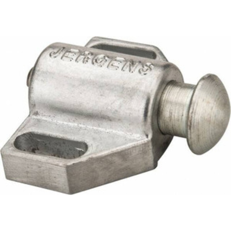 Jergens 1-1/2 Base Width, 3/16 Stroke Len, 9/16 Stop Head OD, 1-1/8 Btw Mt Hole Ctrs, 7/8 Btw Mt Hole & Edge, Round Spring Locating Stop 5/8 Overall Height, 1 Body Len x 1-1/2 Body Width, 9/32 Base Thickness 36102 – 82436023