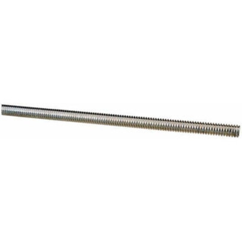 Made in USA 1/4-20 x 6 ft. Low Carbon Steel Threaded Rod Right Hand Thread, Zinc Plated Finish, UNC 03076 – 66050105