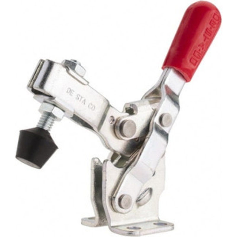 Destaco 375 Lb Holding Capacity, Vertical Handle, Manual Hold Down Toggle Clamp 62 Handle Movement, 115 Bar Opening, U-Bar, Flanged Base, Carbon Steel 207-37 – 76988500