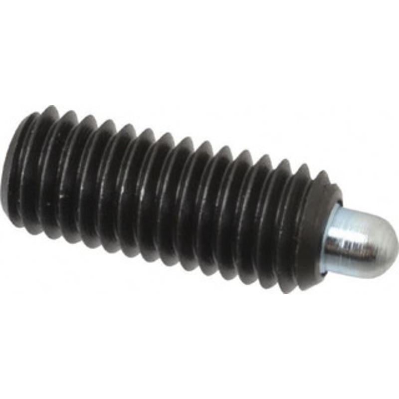 Gibraltar 1/2-13, 1-1/4 Thread Length, 1/4 Plunger Projection, Steel Threaded Spring Plunger 1/4 Max Plunger Diam, 1-1/4 Plunger Length, 2.7 Lb Init End Force, 9.3 Lb Final End Force, 1/4 Hex 57181XG – 02470045