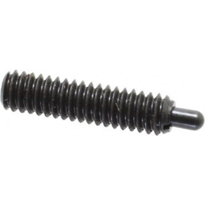 Gibraltar 1/4-20, 1 Thread Length, 3/16 Plunger Projection, Steel Threaded Spring Plunger 0.118 Max Plunger Diam, 1 Plunger Length, 3 Lb Init End Force, 13 Lb Final End Force SW10-4-G – 75468413