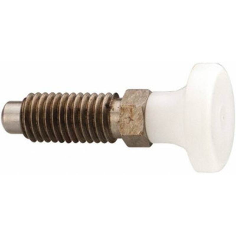 Gibraltar M12x1.75, 25mm Thread Length, 0.314 Max Plunger Diam, 0.56 Lb Init to 1.8 Lb Final End Force, Knob Handle Plunger Delrin Knob, 1.2 Body Length, 0.98 Length Under Head/Shoulder, 0.236 Plunger Projection MSDKN50-PT-G – 40074528