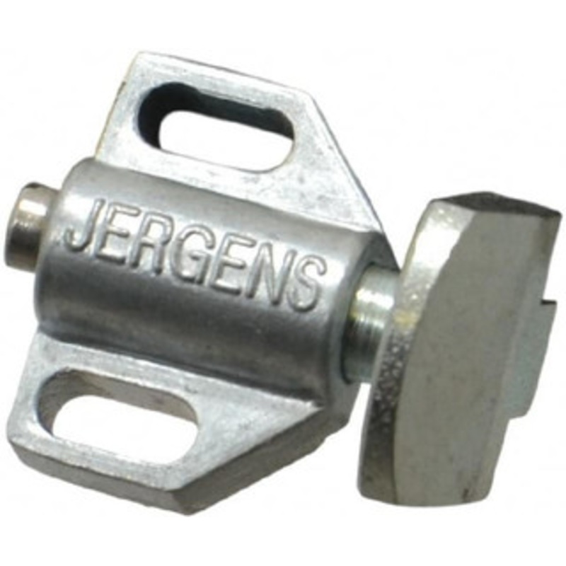 Jergens 15/16 Body Width x 11/16 Body Len, 1/8 Stroke Len, 21/32 Btw Mt Hole Ctrs, Tang Square Spring Locating Stop 10 Lb Mid End Force, 5/8 Stop Head Width x 7/8 Stop Head Height 36104 – 82436064