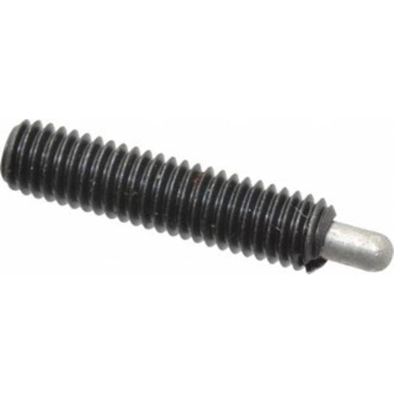 Jergens M6 x 1.0, 25mm Thread Length, 5mm Plunger Projection, Steel Threaded Spring Plunger 3.02mm Max Plunger Diam, 25mm Plunger Length, 0.45 Kg Init End Force, 1.8 Kg Final End Force, 3mm Hex 27272 – 82506056