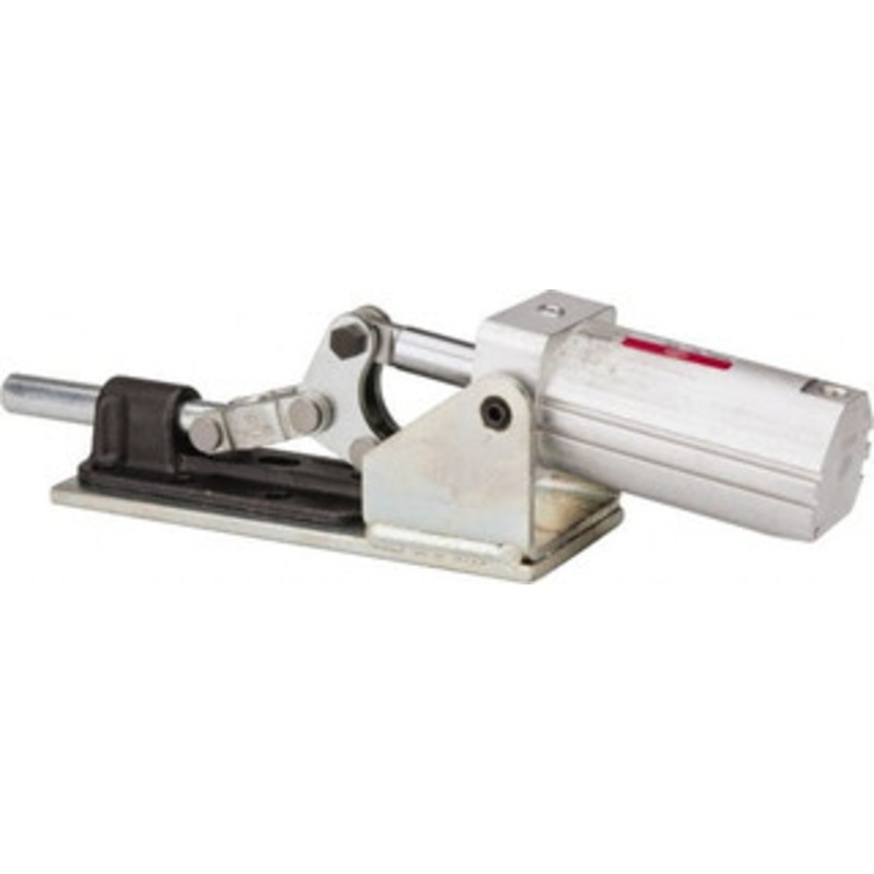 Destaco 2,500 Lb Capacity, 1-1/4 Plunger Travel, 3/8-16 x 3/8 Plunger, 1/8 NPT Port, 3,582 N at 5 Bar, Air Power Straight Line Action Clamp 1.06 Centerline Height, 11.43 Overall Closed Length x 3.59 Overall Closed Height 830 – 89305189