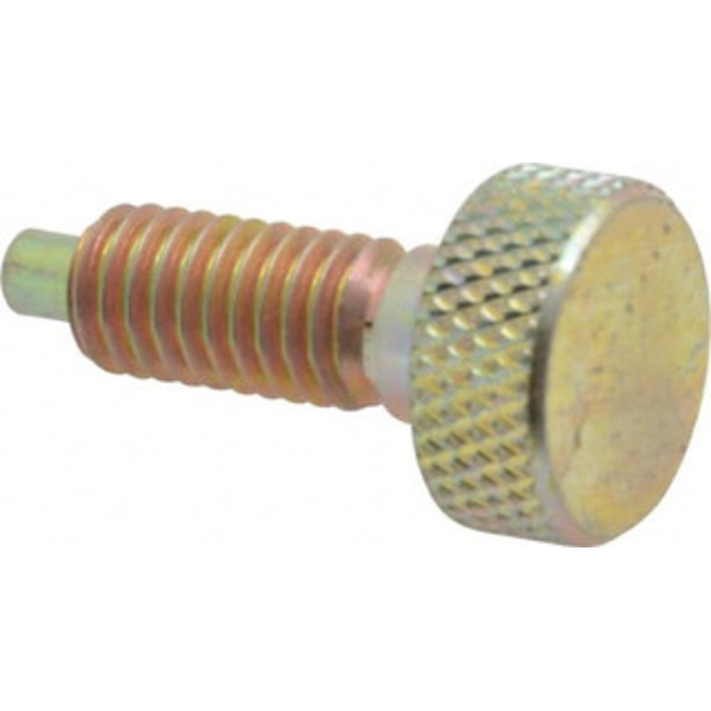Gibraltar 3/8-16, 3/4 Thread Length, 0.185 Max Plunger Diam, 1 Lb Init to 8 Lb Final End Force, Knob Handle Plunger Knurled Knob, 0.94 Body Length, 3/4 Length Under Head/Shoulder, 0.218 Plunger Projection KNL-3-PT-G – 04455382
