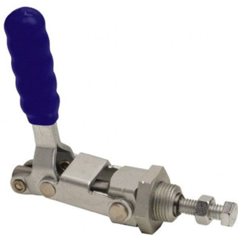 Gibraltar 300 Lb Load Capacity, Flush Base, Carbon Steel, Standard Straight Line Action Clamp 3/4 Mounting Hole Diam, 0.44 Plunger Diam, Straight Handle GIB-PP-36204 – 73953077
