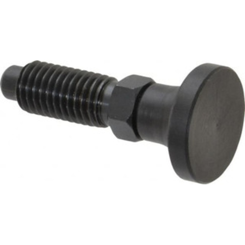 Gibraltar M12x1.75, 25mm Thread Length, 0.314 Max Plunger Diam, 0.56 Lb Init to 1.8 Lb Final End Force, Knob Handle Plunger Delrin Knob, 1.2 Body Length, 0.98 Length Under Head/Shoulder, 0.236 Plunger Projection MDKN50-G – 40074411