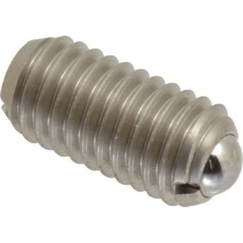 Gibraltar M8x1.25, 5mm Ball Diam, 16mm Body Length, 1.5mm Max Ball Reach, Threaded Ball Plunger Stainless Steel Body, Stainless Steel Ball, 1.12 Lb Initial End Force, 2.25 Lb Final End Force MSSW10-5BL-G – 06693683