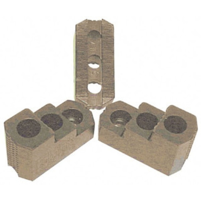 H&R Mfg. 15 Max Chuck Diam 1.5mm x 60 Serrated Hard Lathe Chuck Top Jaws 2 Steps, Case Hardened Steel, 1 Groove Width, 2-1/2 OAW x 5.5 OAL x 3.469 OAH HR-115-RJ – 06828156