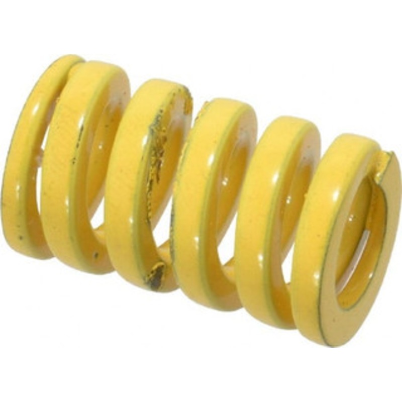 Danly 5/8 Hole Diam, 11/32 Rod Diam, 1 Free Length, Yellow Die Spring 72.7 Lb Max Deflection, 0.25 Max Deflection, Extra Heavy Duty, Chromium Vanadium Steel 9-1004-36 – 76016419