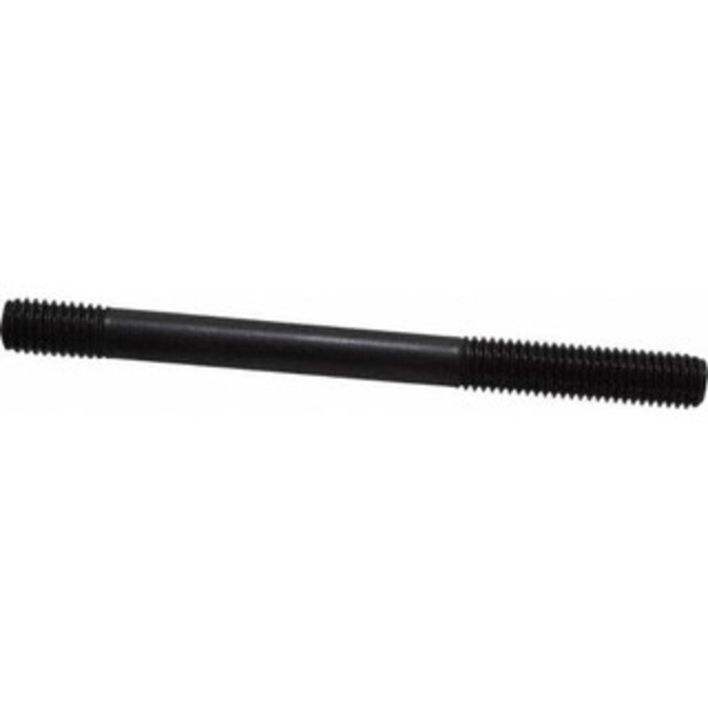 Gibraltar 1/2-13 6 OAL Unequal Double Threaded Stud Carbon Steel, Black Oxide Finish, 2 Long Thread Length, 1-3/4 Short Thread Length 40776G – 86776580