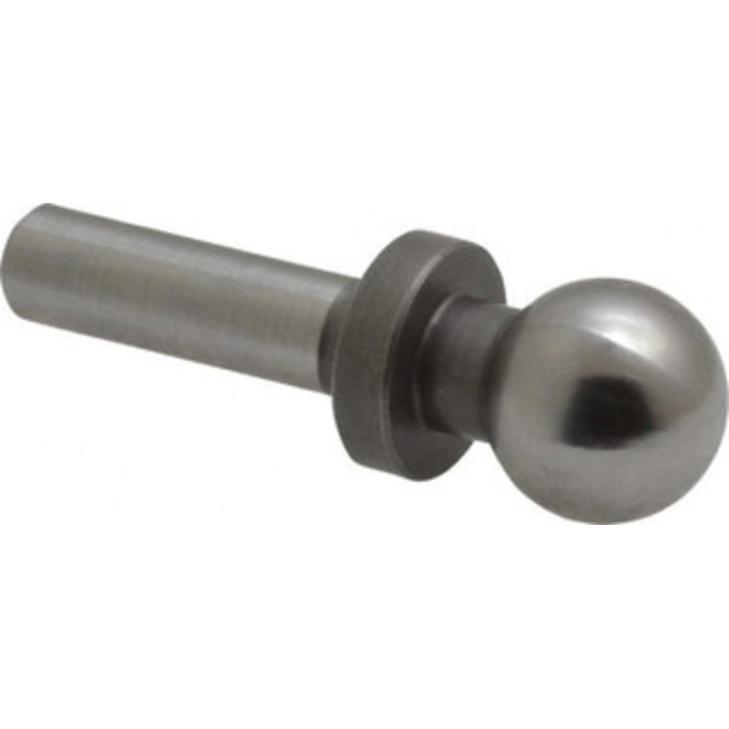Gibraltar 1/2 Ball Diam, 1/4 Shank Diam, Steel Inspection Tooling Ball Slip-Fit Shank, 1-3/8 Ball Center to Shank Bottom, 1/2 Ball Center to Shoulder Bottom, with Shoulder 826820-G – 64214323
