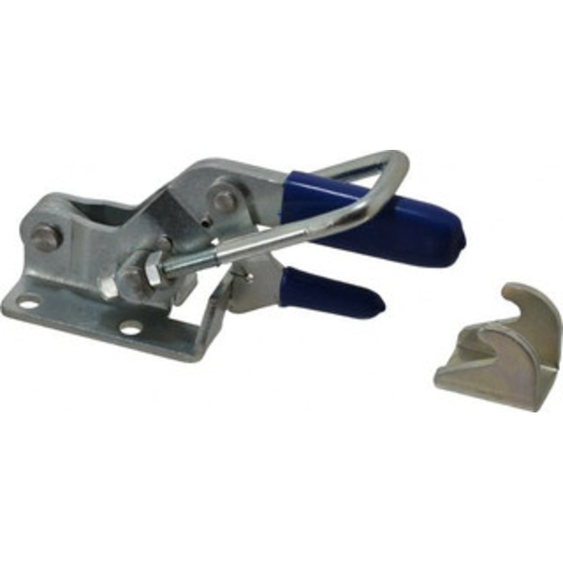 Gibraltar 2,000 Lb Capacity, Horizontal, U Hook, Flanged Base, Carbon Steel Pull Action Latch Clamp 2-1/2 Drawing Movement, 8.2 OAL, Threaded U Hook, Straight Handle GIB-LU-341-R – 75134924