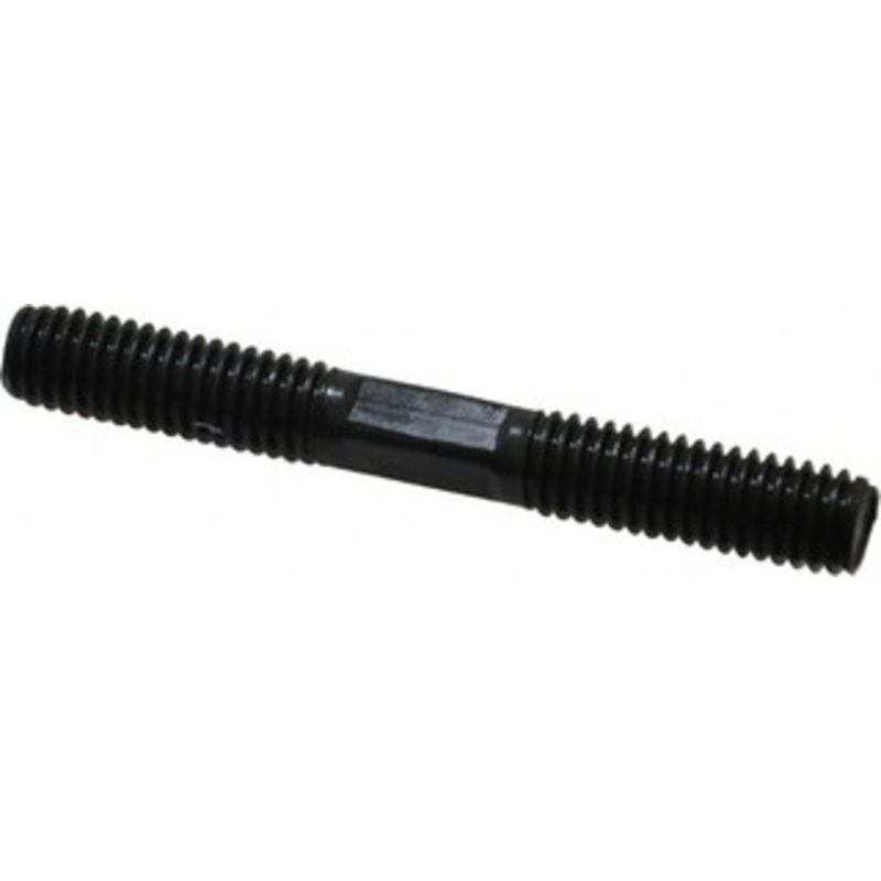 Gibraltar 3/8-16 3 OAL Equal Double Threaded Stud Alloy Steel, Black Oxide Finish, 1-1/8 Equal Thread Length 40504G – 74473505