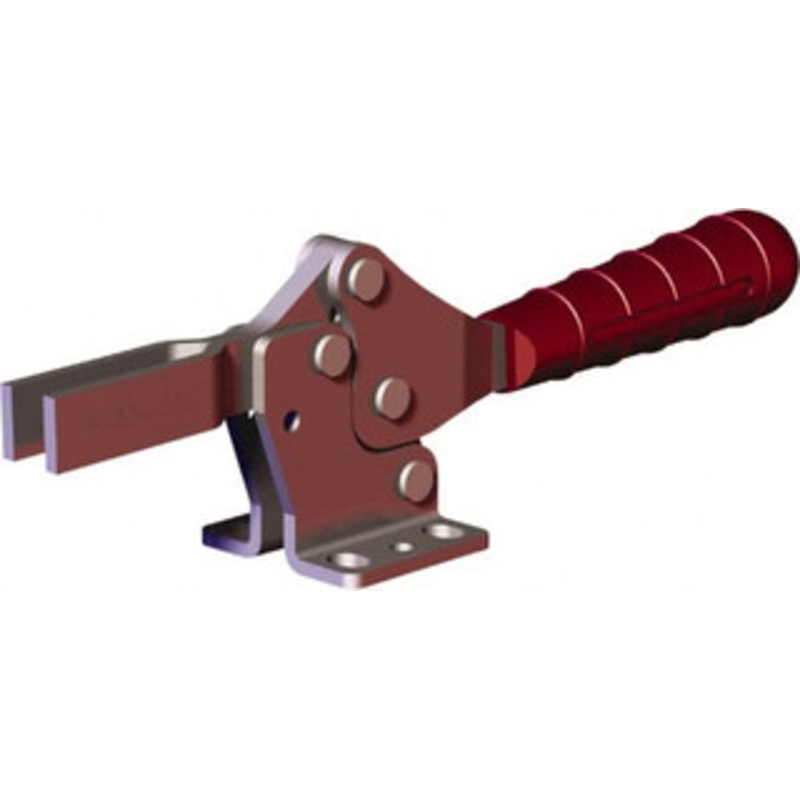 Destaco 499 Lb Holding Capacity, Horizontal Handle, Manual Hold Down Toggle Clamp 56 Handle Movement, 91 Bar Opening, U-Bar, Flanged Base, Carbon Steel 227-U-L – 44003788