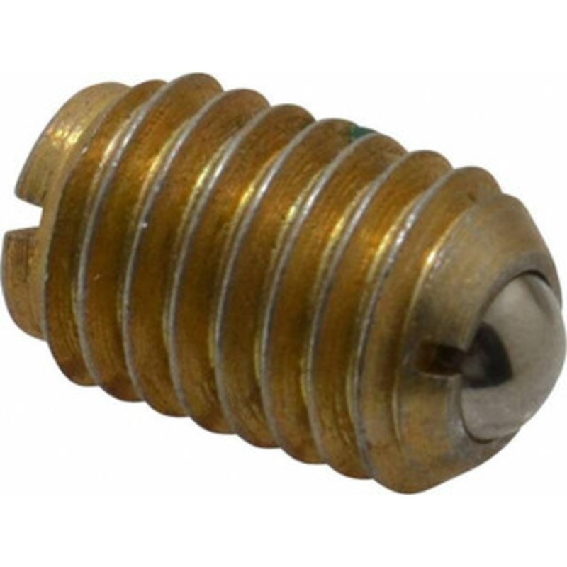 Gibraltar 1/2-13, 0.281 Ball Diam, 3/4 Body Length, 0.072 Max Ball Reach, Threaded Ball Plunger Steel Body, Steel Ball, 6 Lb Initial End Force, 30 Lb Final End Force, Locking Element 10019-G – 65219818