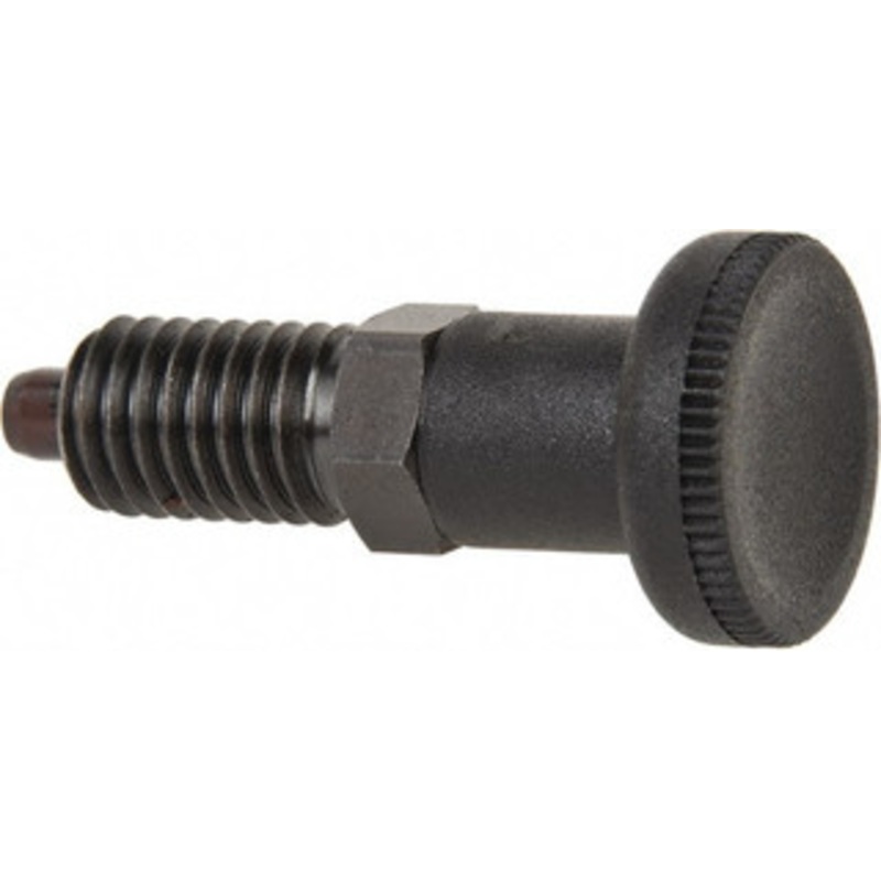 Gibraltar 1/2-13, 17mm Thread Length, 6mm Plunger Diam, Knob Handle Indexing Plunger Plunger Style A, 20mm Body Length, 56mm OAL, Steel IPG-122-G – 88074745