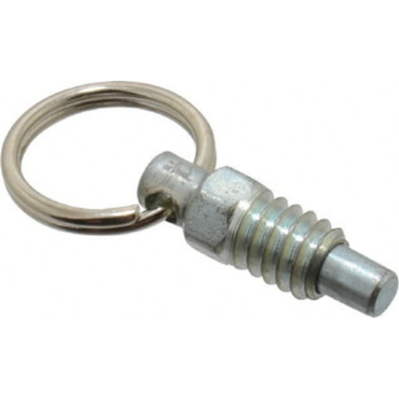 Gibraltar 1/4-20, 0.31 Thread Length, 0.16 Plunger Diam, 0.19 Plunger Projection, 0.5 Lb Init to 2 Lb Final End Force, Steel Pull Ring Plunger 0.31 Len Under Head, 0.44 Body Len, 0.62 Ring Diam, 0.62 Plunger Len, 1/4 Hex PR25A-G – 67974873