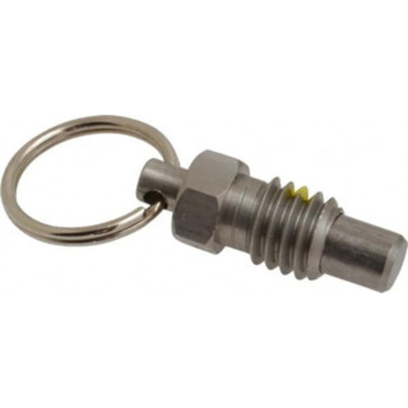 Gibraltar 3/8-16, 0.31 Thread Length, 1/4 Plunger Diam, 0.28 Plunger Projection, 0.75 Lb Init to 3 Lb Final End Force, Stainless Steel Pull Ring Plunger 0.44 Len Under Head, 0.63 Body Len, 3/4 Ring Diam, 0.82 Plunger Len SPR38-PT-G – 67975029