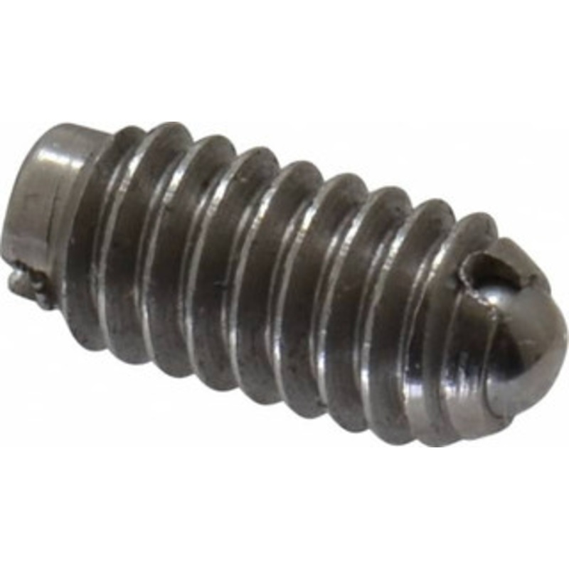 Gibraltar 8-32, 0.093 Ball Diam, 11/32 Body Length, 0.025 Max Ball Reach, Threaded Ball Plunger Steel Body, Steel Ball, 0.5 Lb Initial End Force, 1.25 Lb Final End Force 10100BP – 65220030