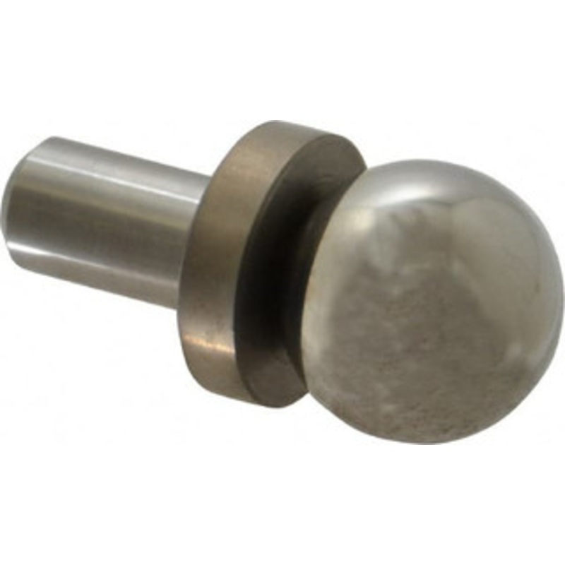 Jergens 25.4mm Ball Diam, 12.69mm Shank Diam, Stainless Steel Checking Tooling Ball 1.62 Ball Center to Shank Bottom, 0.7 Ball Center to Shoulder Bottom, with Shoulder, Breakaway 29017 – 97721971