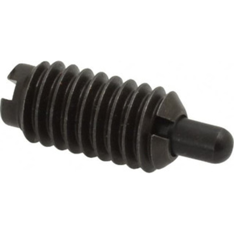 Jergens 5/16-18, 5/8 Thread Length, 3/16 Plunger Projection, Steel Threaded Spring Plunger 0.135 Max Plunger Diam, 5/8 Plunger Length, 0.5 Lb Init End Force, 10 Lb Final End Force 26605 – 82413097