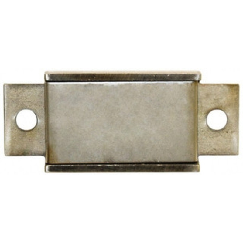 Mag-Mate 1-3/8 Wide x 3/8 Thick, End Mount Neodymium Rare Earth Fixture Magnet 44 Lb Average Holding Capacity, 43.5 Lb Max Holding Capacity, Stainless Steel Housing LP2100R – 00919910