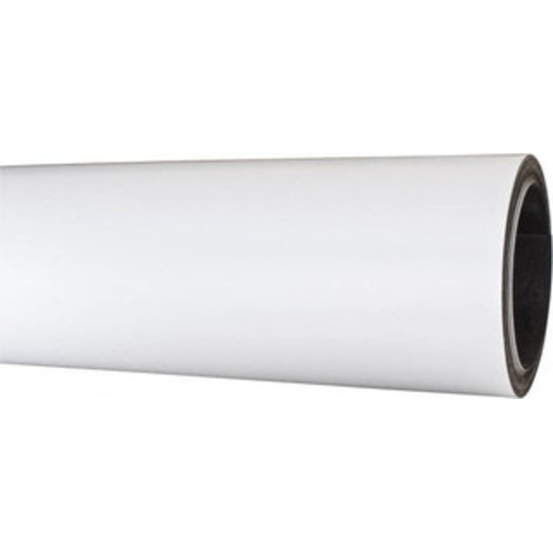 Mag-Mate 25 ft. Long x 24-3/8 Wide x 1/32 Thick Flexible Magnetic Sheet 85 Lb Max Pull Force, 196 Linear Ft/Lb Magnetic Pull Force, Plain Back, White MRS030X2437X025 – 00265298