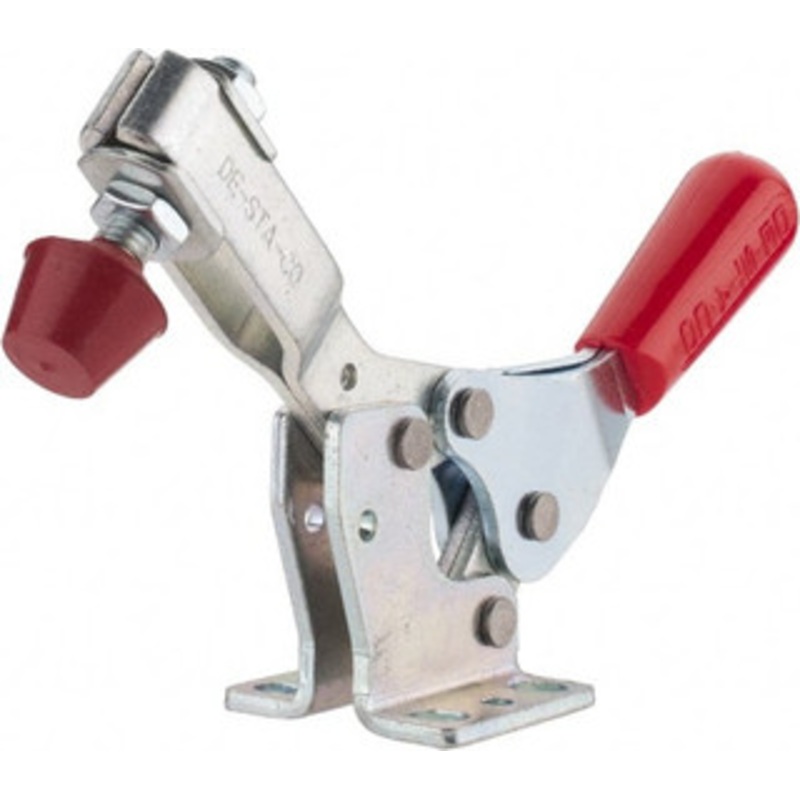 Destaco 500 Lb Holding Capacity, Horizontal Handle, Manual Hold Down Toggle Clamp 56 Handle Movement, 91 Bar Opening, U-Bar, Flanged Base, Electro-Plated Zinc, Carbon Steel 227-U – 76988666